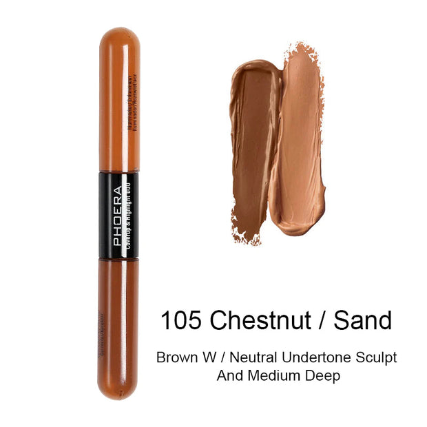 Concealer 2 en 1 Phoera Vraicop Chestnut/Sand 105 