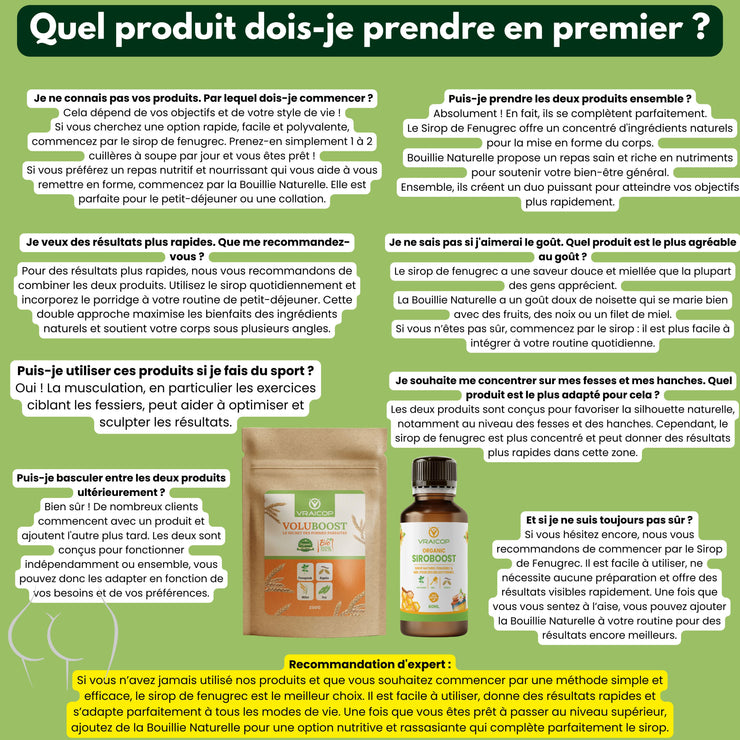 Sirop de fenugrec pour des belles formes Vraicop 
