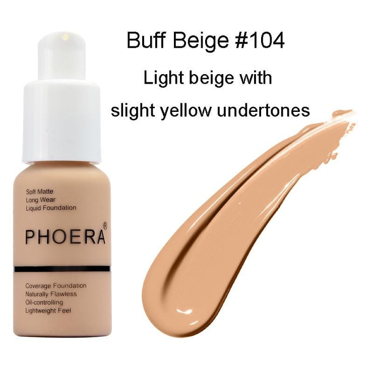 Orignal Fond de teint Haute Couvrance Phoera Vraicop Buff Beige Fond de teint uniquement 