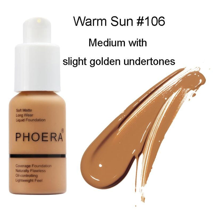 Orignal Fond de teint Haute Couvrance Phoera Vraicop Warm sun Fond de teint uniquement 