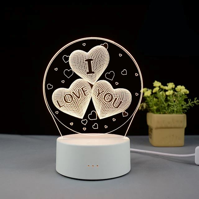 Lampe de chevet I love you Vraicop 