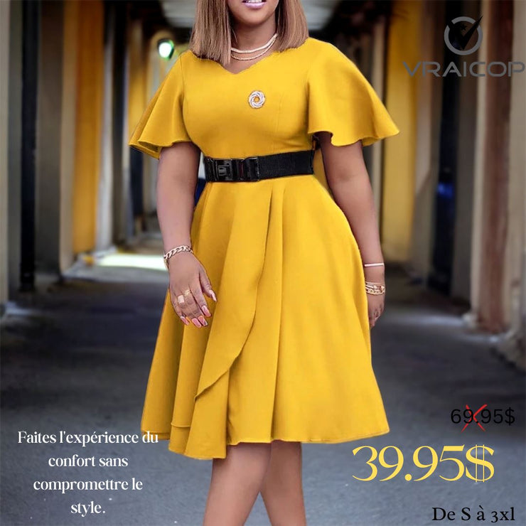 Robe avec ceinture nouvelle collection modèle 2 Vraicop 